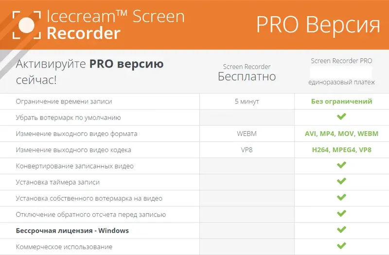 Программный интерфейс Icecream Screen Recorder Pro 7.14 RePack (& Portable) by Dodakaedr [Multi Ru]