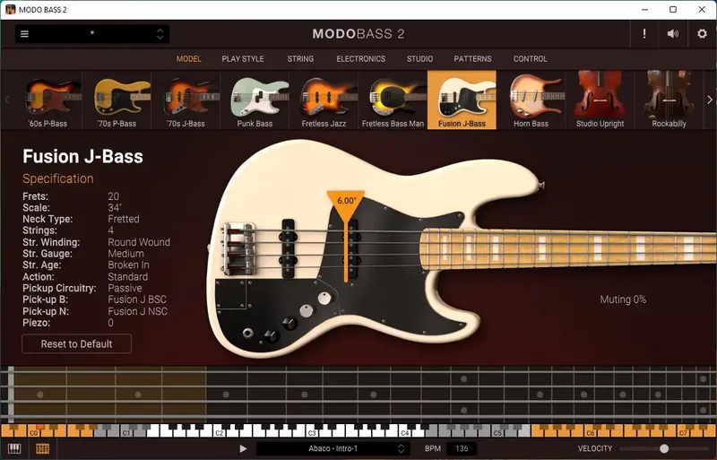 Программный интерфейс IK Multimedia - MODO BASS 2 2.0.2 STANDALONE, VST, VST3, AAX (x64) [En]