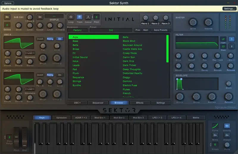 Программный интерфейс Initial Audio - Sektor 1.6.0 STANDALONE, VSTi, VSTi3, AAX (x64) + Expansions [En]