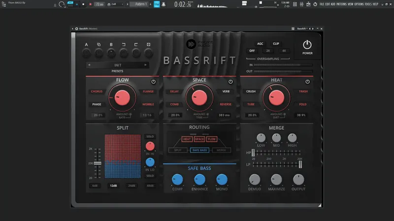 Программный интерфейс Instant Audio - BassRift 1.2.0 VST, VST 3, AAX (x86 x64) [En]