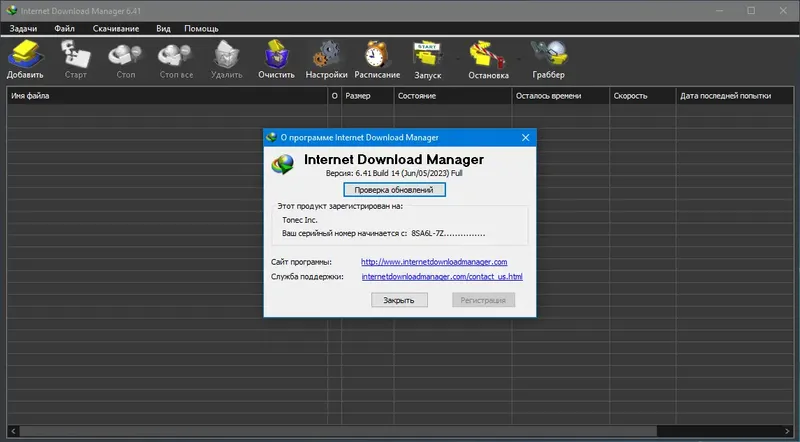 Программный интерфейс Internet Download Manager 6.41 Build 14 RePack by elchupacabra [Multi Ru]
