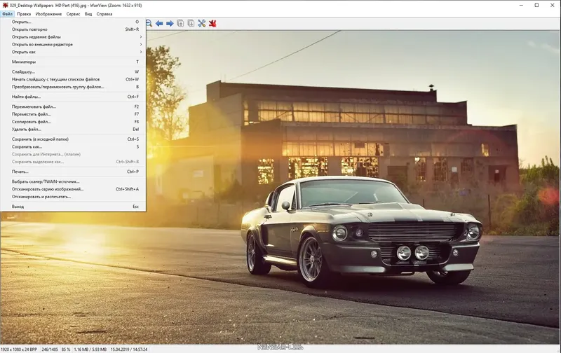 Программный интерфейс IrfanView 4.58 + Plugins (2021) PC