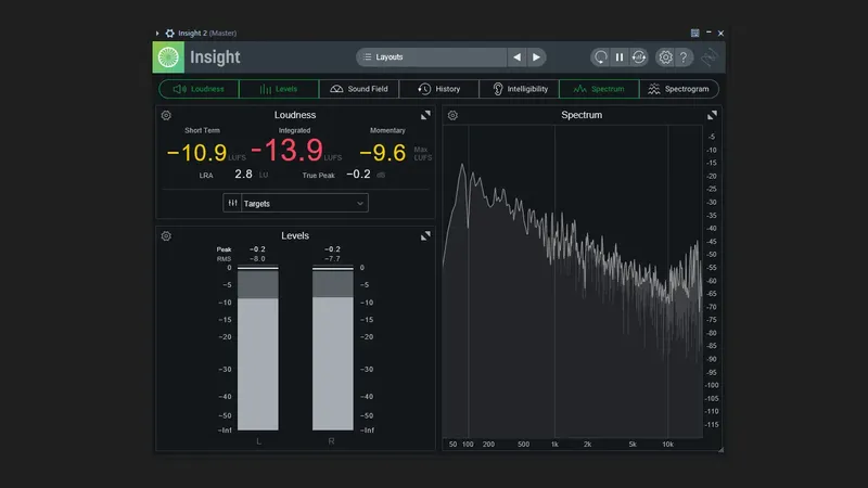 Программный интерфейс iZotope - Insight 2 2.4.0 VST, VST3, AAX (x64) RePack by R2R [En]