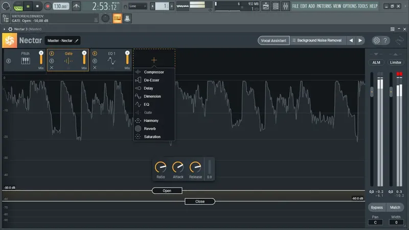 Программный интерфейс iZotope - Nectar 3.6.2a VST, VST3, RTAS, AAX (x64) RePack by R2R [En]