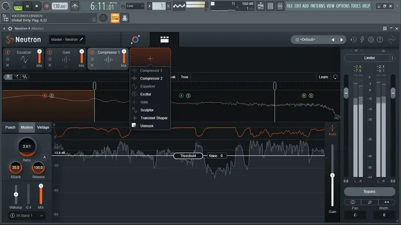 Программный интерфейс iZotope - Neutron 4 4.0.1 VST3, AAX (x64) RePack by R2R [En]