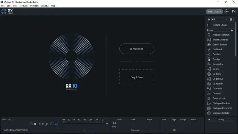 Программный интерфейс iZotope - RX 10 Audio Editor Advanced 10.5.0 STANDALONE, VST3, AAX (x64) RePack by R2R [En]