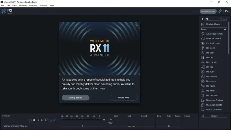 Программный интерфейс iZotope - RX 11 Audio Editor Advanced 11.2.0 STANDALONE, VST 3, AAX (x64) RePack by R2R [En]