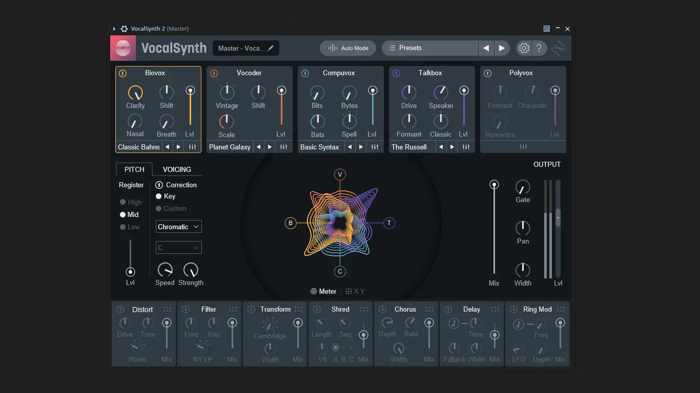 Программный интерфейс iZotope - VocalSynth 2 2.6.0 VST, VST 3, AAX (x64) RePack by R2R [En]