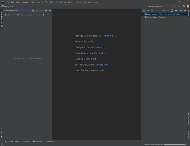 Программный интерфейс JetBrains DataGrip 2022.2.1 [En]