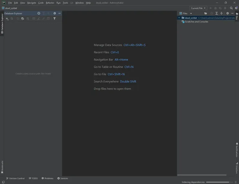 Программный интерфейс JetBrains DataGrip 2023.1 [En]