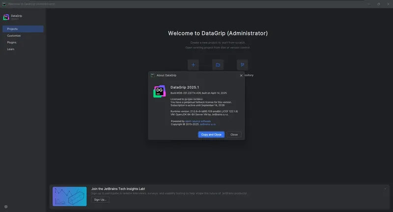 Программный интерфейс JetBrains DataGrip 2025.1 (x64-arm64) Repack by Sitego [En]