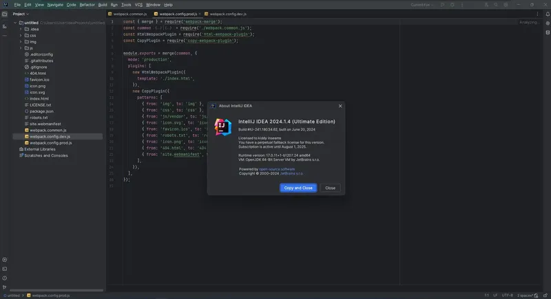 Программный интерфейс Jetbrains IntelliJ IDEA Ultimate 2024.1.4 Repack by Sitego [En]