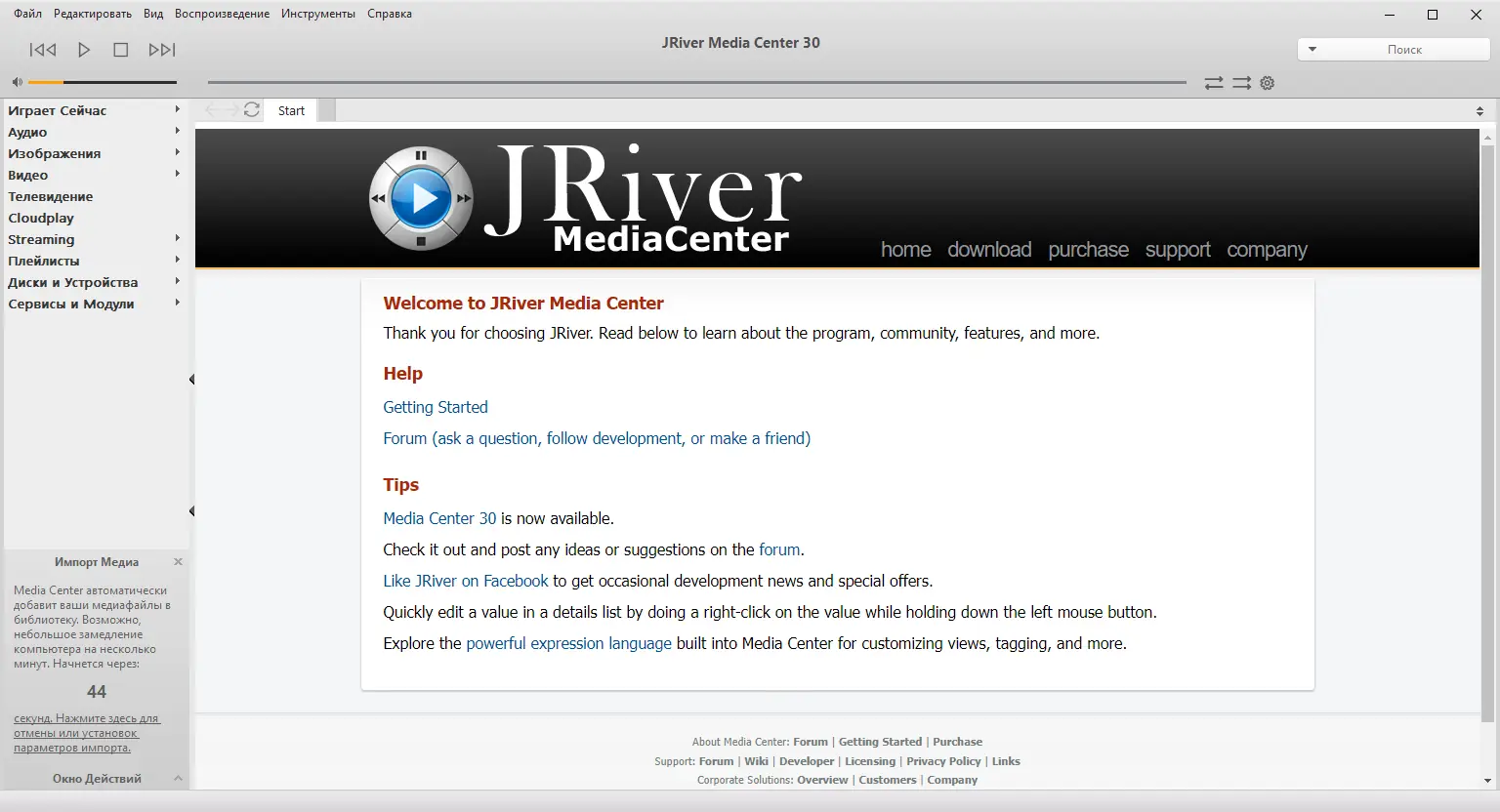 Программный интерфейс JRiver Media Center 30.0.93 RePack (& Portable) by elchupacabra [Multi Ru]