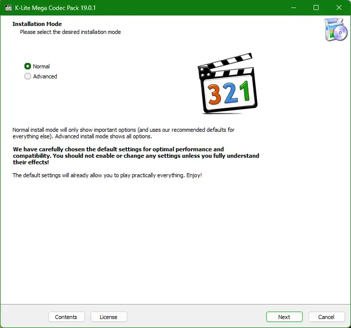Программный интерфейс K-Lite Codec Pack 19.0.1 Mega Full Standard Basic [En]