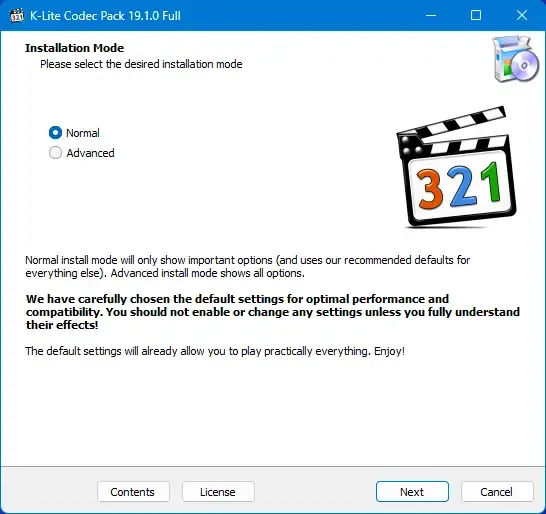 Программный интерфейс K-Lite Codec Pack 19.1.0 Mega Full Standard Basic [En]