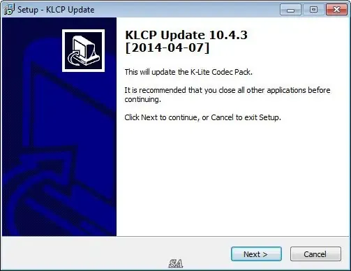 Программный интерфейс K-Lite Codec Pack Update 10.4.3 (2014) Английский