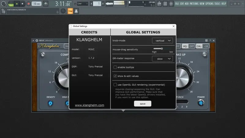 Программный интерфейс Klanghelm - MJUC 1.7.2 VST, VST 3, AAX (x64) Retail [En]