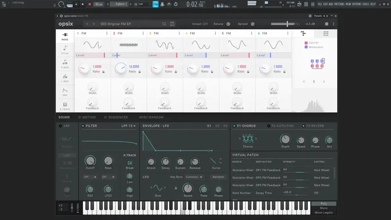 Программный интерфейс KORG - Opsix Native 1.3.0 Standalone, VSTi 3, AAX (x64) [En]