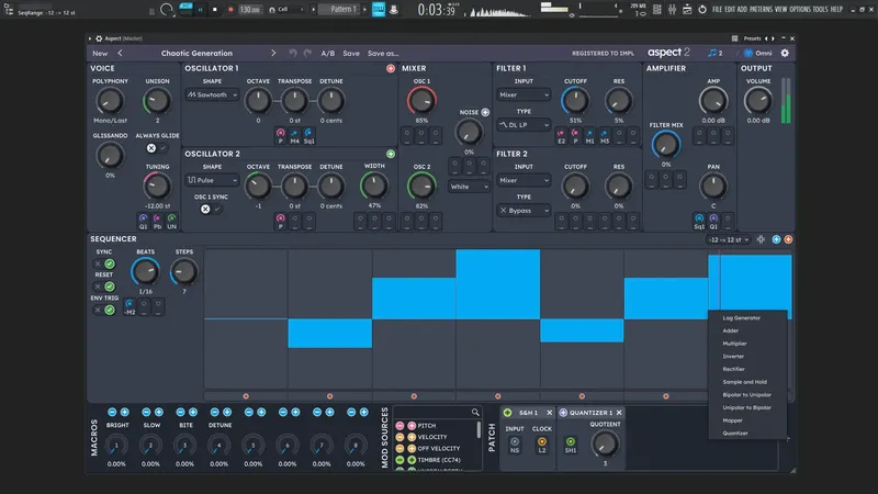Программный интерфейс Loomer - Aspect 2.0.3 Standalone, VSTi, VSTi 3, AAX (x64) [En]