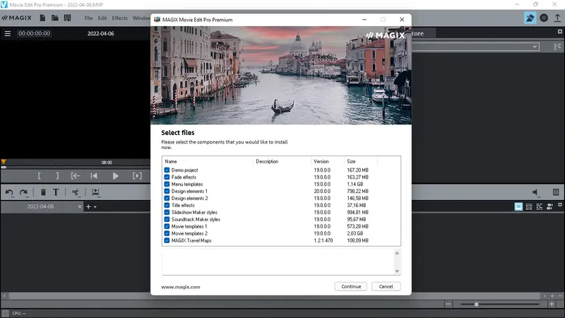Программный интерфейс MAGIX Movie Edit Pro 2022 Premium 21.0.2.138 (x64) [Multi]