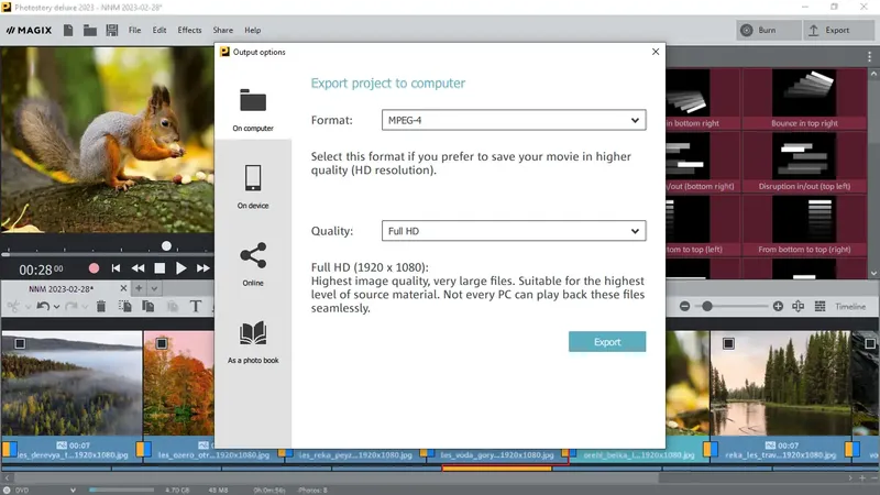 Программный интерфейс MAGIX Photostory Deluxe 2023 22.0.3.149 (x64) [Multi]