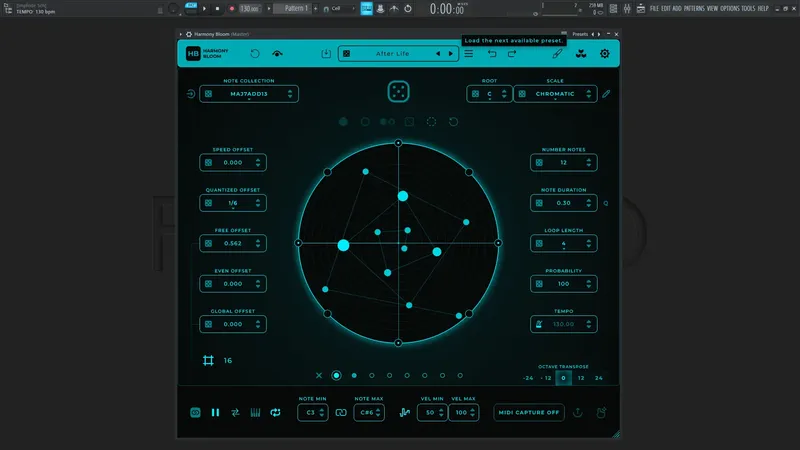 Программный интерфейс Mario Nieto - Harmony Bloom 1.3.4 Standalone, VSTi 3 (x64) [En]