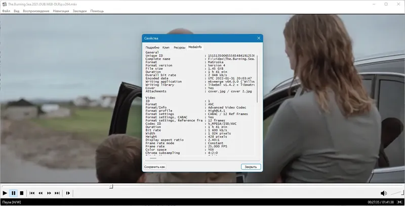Программный интерфейс Media Player Classic Home Cinema MPC-HC 1.9.22 [Unofficial] (2022) РС + Portable