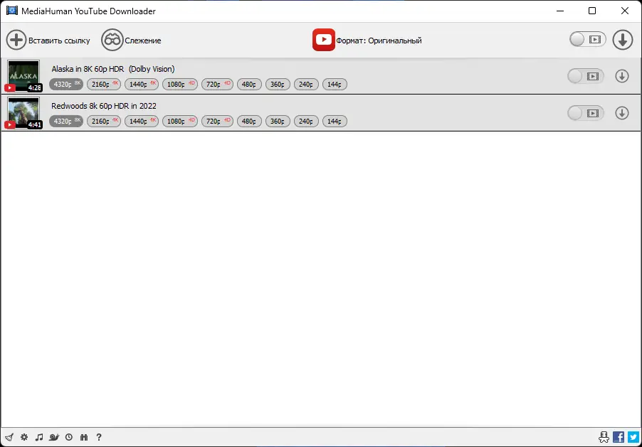 Программный интерфейс MediaHuman YouTube Downloader 3.9.9.77 (1911) RePack (& Portable) by Dodakaedr [Ru En]