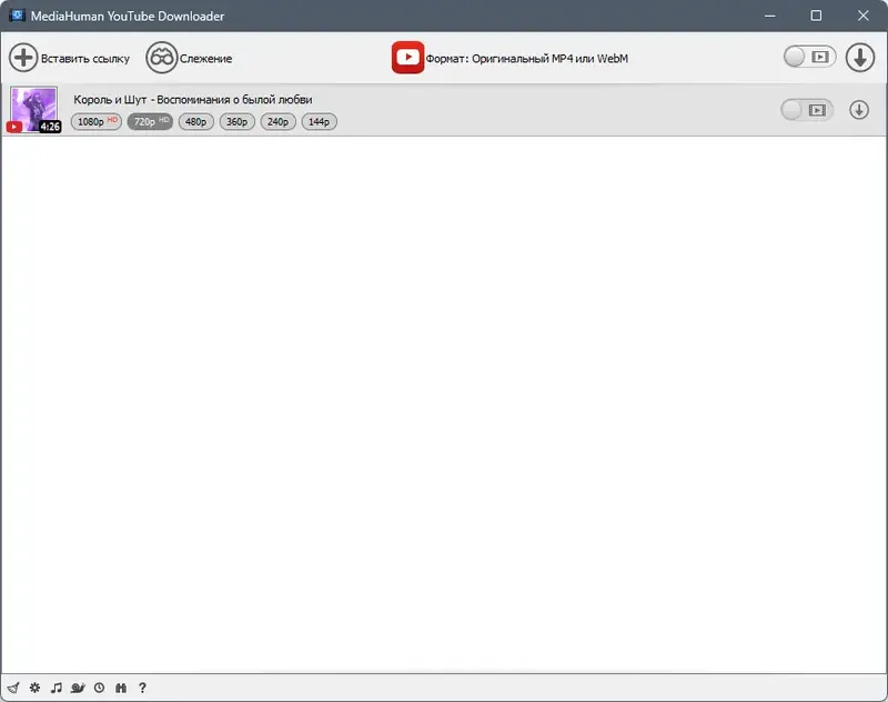 Программный интерфейс MediaHuman YouTube Downloader 3.9.9.95 (0409) RePack (& Portable) by elchupacabra [Multi Ru]