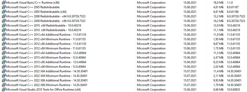 Программный интерфейс Microsoft Visual C++ Runtimes AIO v0.51.0 (x86 x64) RePack by abbodi1406 [Multi Ru]