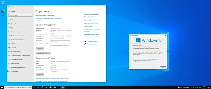 Программный интерфейс Microsoft Windows 10.0.19042.1586, Version 20H2 (Updated March 2022) - Оригинальные образы от Microsoft MSDN [Ru]
