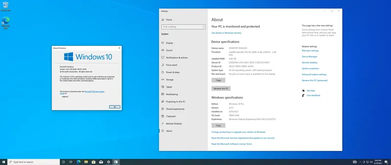 Программный интерфейс Microsoft Windows 10.0.19043.1645, Version 21H1 (Updated April 2022) - Оригинальные образы от Microsoft MSDN [En]