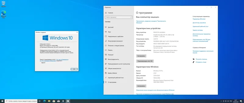 Программный интерфейс Microsoft Windows 10.0.19044.3086, Version 21H2 (Updated June 2023) - Оригинальные образы от Microsoft MSDN [Ru]