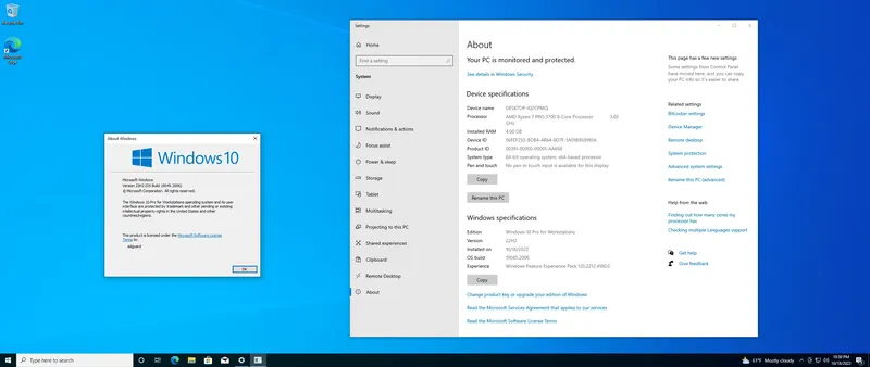 Программный интерфейс Microsoft Windows 10.0.19045.2006, Version 22H2 - Оригинальные образы от Microsoft MSDN [En]