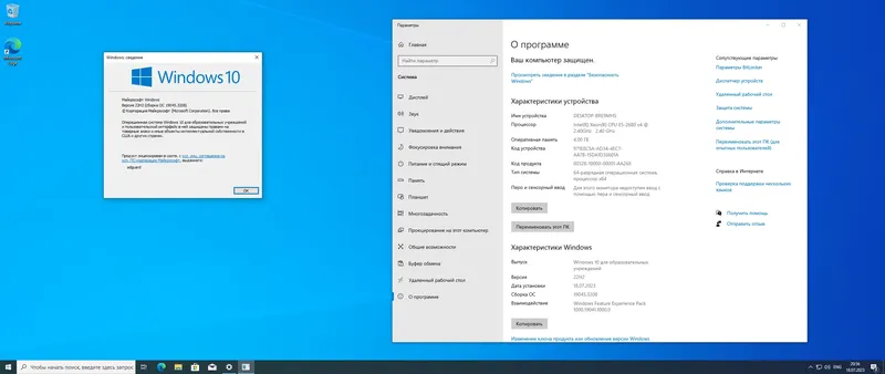 Программный интерфейс Microsoft Windows 10.0.19045.3208, Version 22H2 (Updated July 2023) - Оригинальные образы от Microsoft MSDN [Ru]