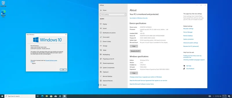Программный интерфейс Microsoft Windows 10 [10.0.19045.3930], Version 22H2 (Updated January 2024) - Оригинальные образы от Microsoft MSDN [En]