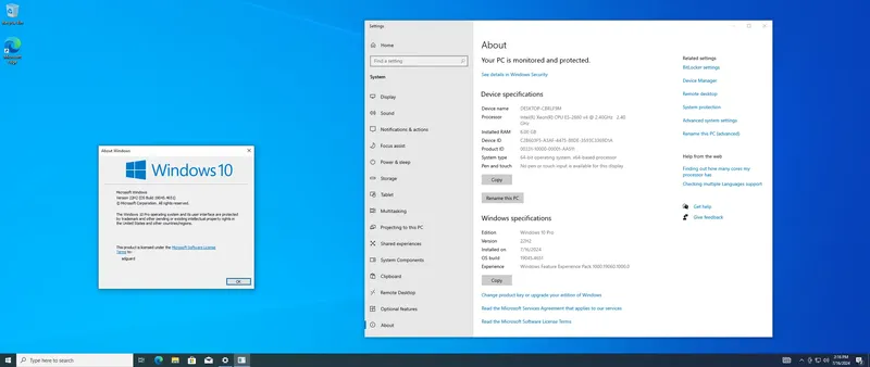Программный интерфейс Microsoft Windows 10 [10.0.19045.4651], Version 22H2 (Updated July 2024) - Оригинальные образы от Microsoft MSDN VLSC [En]