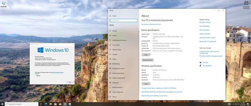 Программный интерфейс Microsoft Windows 10 [10.0.19045.5247], Version 22H2 (Updated December 2024) - Оригинальные образы от Microsoft VLSC [En]