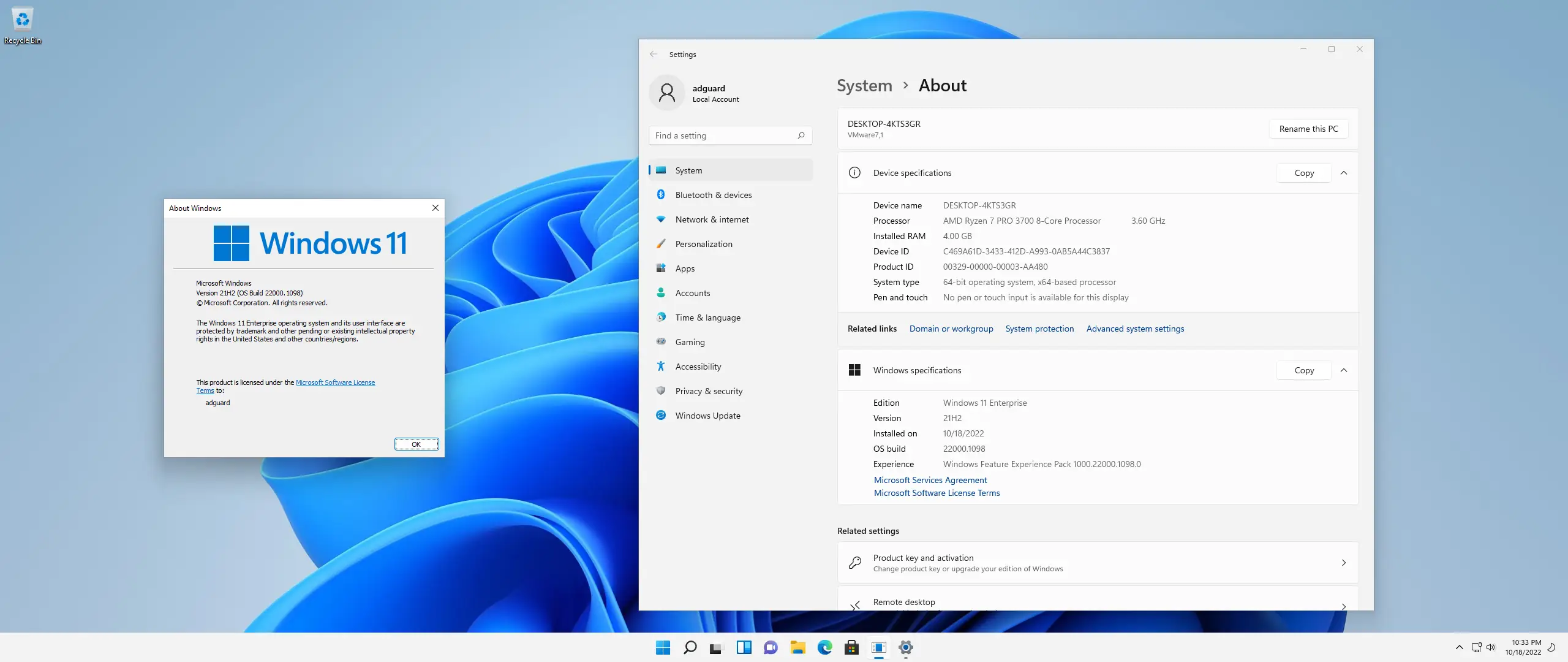Программный интерфейс Microsoft Windows 11 [10.0.22000.1098], Version 21H2 (Updated October 2022) - Оригинальные образы от Microsoft MSDN [En]