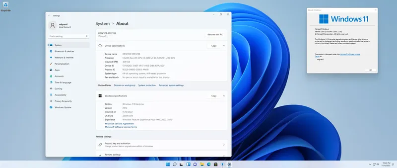 Программный интерфейс Microsoft Windows 11 [10.0.22000.1219], Version 21H2 (Updated November 2022) - Оригинальные образы от Microsoft MSDN [En]