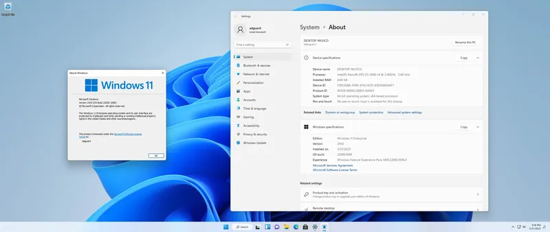 Программный интерфейс Microsoft Windows 11 [10.0.22000.1696], Version 21H2 (Updated March 2023) - Оригинальные образы от Microsoft MSDN [En]