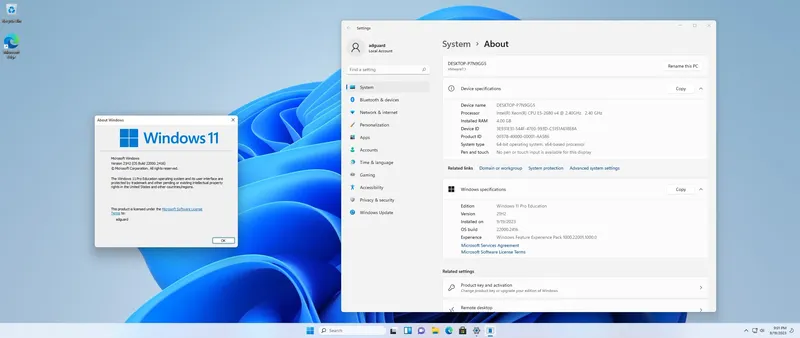 Программный интерфейс Microsoft Windows 11 [10.0.22000.2416], Version 21H2 (Updated September 2023) - Оригинальные образы от Microsoft MSDN [En]