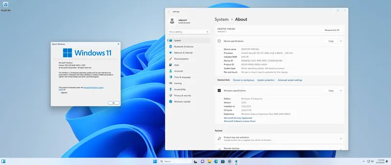 Программный интерфейс Microsoft Windows 11 [10.0.22621.1702], Version 22H2 (Updated May 2023) - Оригинальные образы от Microsoft MSDN [En]