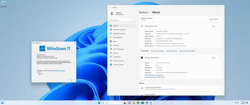 Программный интерфейс Microsoft Windows 11 [10.0.22621.1992], Version 22H2 (Updated July 2023) - Оригинальные образы от Microsoft MSDN [En]