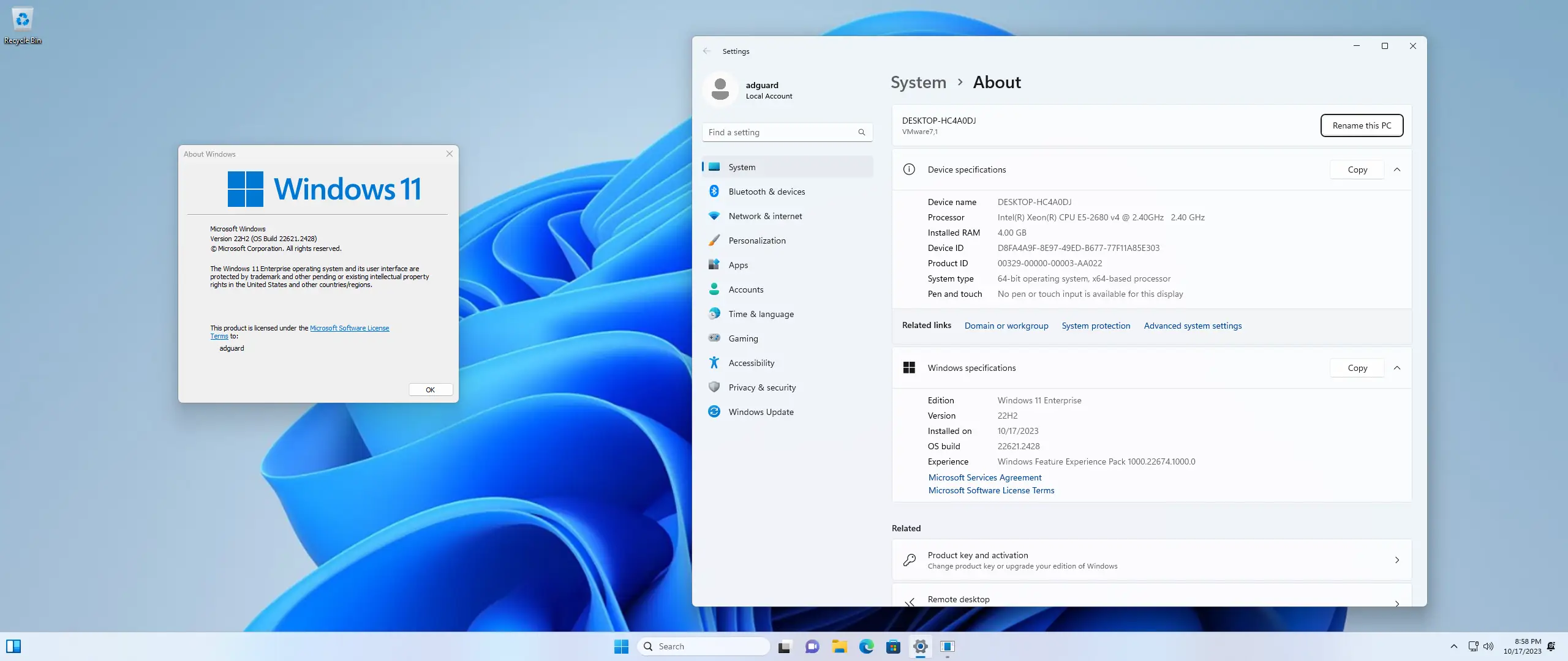 Программный интерфейс Microsoft Windows 11 [10.0.22621.2428], Version 22H2 (Updated October 2023) - Оригинальные образы от Microsoft MSDN [En]