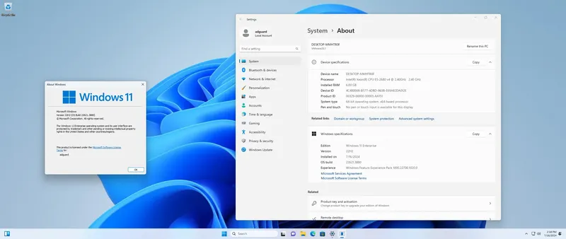Программный интерфейс Microsoft Windows 11 [10.0.22621.3880], Version 22H2 (Updated July 2024) - Оригинальные образы от Microsoft MSDN VLSC [En]