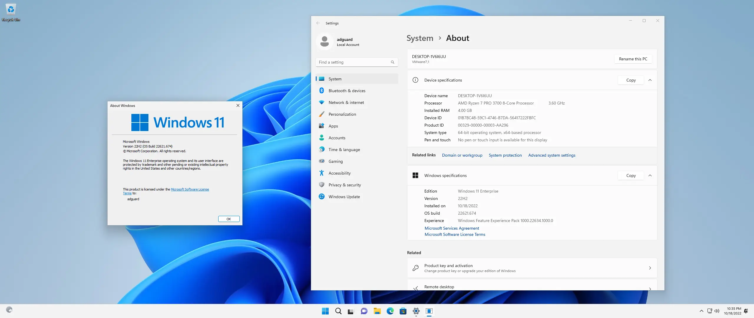 Программный интерфейс Microsoft Windows 11 [10.0.22621.674], Version 22H2 (Updated October 2022) - Оригинальные образы от Microsoft MSDN [En]