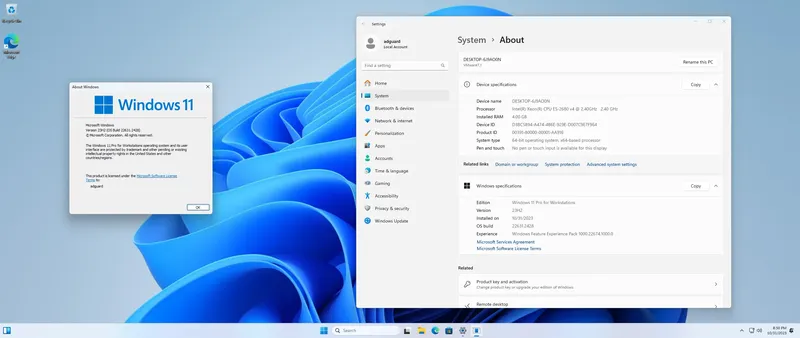 Программный интерфейс Microsoft Windows 11 [10.0.22631.2428], Version 23H2 - Оригинальные образы от Microsoft MSDN VLSC [En]