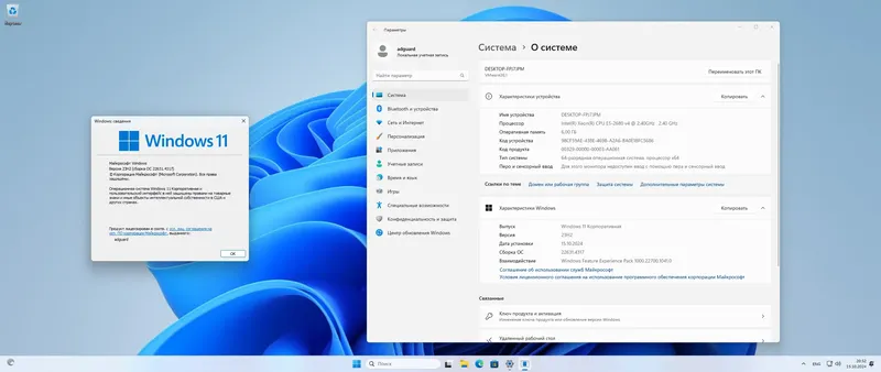 Программный интерфейс Microsoft Windows 11 [10.0.22631.4317], Version 23H2 (Updated October 2024) - Оригинальные образы от Microsoft MSDN [Ru]