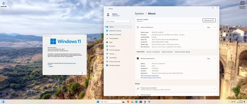 Программный интерфейс Microsoft Windows 11 [10.0.22631.4602], Version 23H2 (Updated December 2024) - Оригинальные образы от Microsoft VLSC [En]